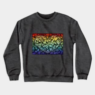 Rainbow love Crewneck Sweatshirt